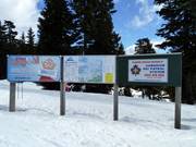 Pistenplan an der Talstation Mount Seymour