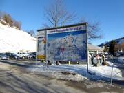 Informationstafel an der Talstation