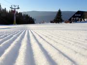 Sehr gute Pistenpräparierung in Velká Úpa