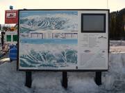 Pistenplan im Skigebiet