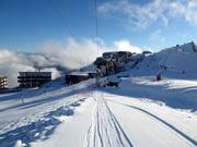 Blick auf die Unterkünfte Pla d'Adet