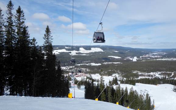 Skifahren in der Provinz Dalarna (Dalarnas län)