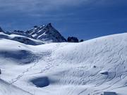 Tiefschneehänge bei Rabgiusa