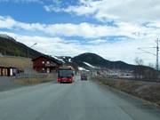 Skibus im Skigebiet Åre