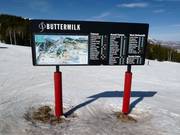 Pisteninformation am Buttermilk Mountain