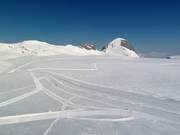 Langlauf am Plaine-Morte-Gletscher