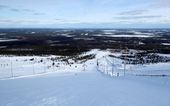 Skifahren bei Ylläsjärvi