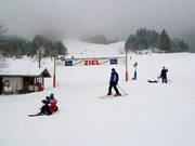 Blick auf die Steckenbergpiste