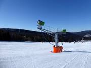 Leistungsfähige Schneekanone im Skigebiet Spindlermühle
