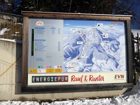 Randgebirge östlich der Mur: Orientierung in Skigebieten – Orientierung Mönichkirchen/Mariensee