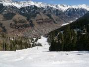 Buckelpiste hinunter nach Telluride
