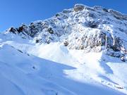 Freeridehänge unterhalb des Graustocks