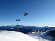 Mit der Gondelbahn geht es zum La Tosa auf 2537 m