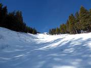 Extrem schwere Piste The Chute