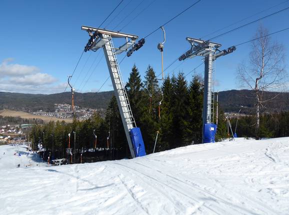 Parkheisen - Schlepplift mit T-Bügel/Anker