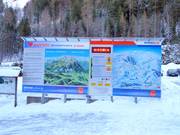 Informationstafel an der Talstation