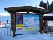 Pistenplan an der Schöngratbahn