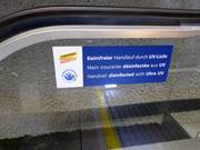 Keimfreier Handlauf durch UV-Licht