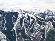 Blick auf die Abfahrten Temerity und Steeplechase