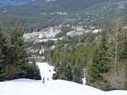 Blick auf die Unterkünfte im Whistler Village