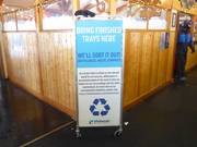 Mülltrennung im Skigebiet Whitewater