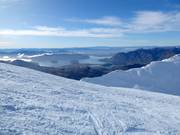 Skigebiet Treble Cone mit Lake Wānaka