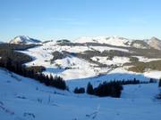 Blick vom Gschlössl über die Postalm