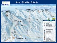 Pistenplan Ribniška koča – Ribniško Pohorje