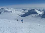 Start der Gletscherpiste 32 am Vorab