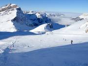 Breite Piste vom Jochstock zum Jochpass