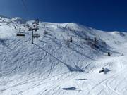 Ungesicherter freier Skiraum am Kornock