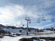 Kaaten Triple Chair - 3er Sesselbahn fix geklemmt