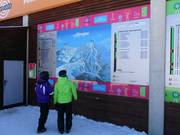 Informationstafeln an der Kasse