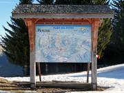 Pistenplan im Skigebiet von Les Gets
