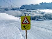 Auch wenn Lifte kreuzen wird gewarnt