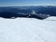 Sehr gute Pistenpräparierung am Speiereck