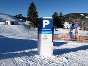 Ausschilderung zum Parkplatz