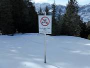 Hinweis auf den zu schonenden Wald