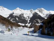 Leichte Piste am Almboden