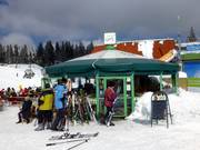 Schirmbar direkt an der Talstation Seebuck