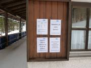 Informationen am Hotelhanglift