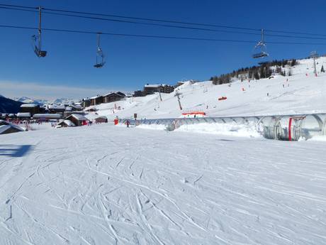 Skigebiete für Anfänger im Aostatal – Anfänger Espace San Bernardo – La Rosière/La Thuile