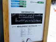 Aktuelle Information am Lift