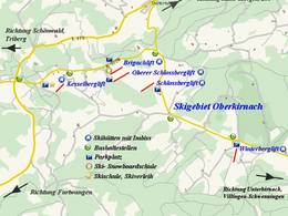 Pistenplan Oberer Schlossberg – Oberkirnach (St. Georgen)