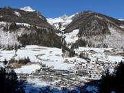 Blick auf die Unterkünfte in Steinhaus