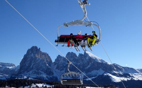 Seiser Alm: beste Skilifte – Lifte/Bahnen Seiser Alm (Alpe di Siusi)
