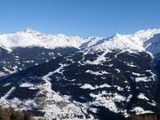 Blick auf das Skigebiet Bormio
