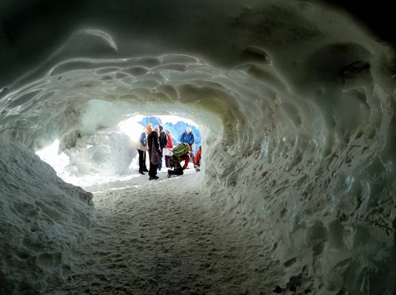 Zugang zur Vallée Blanche Abfahrt