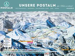 Pistenplan Postalm am Wolfgangsee