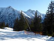 Schneilanze im Skigebiet Jöchelspitze
